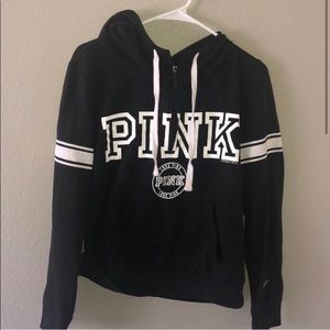 Black and white Victoria secret pink sweatshirt